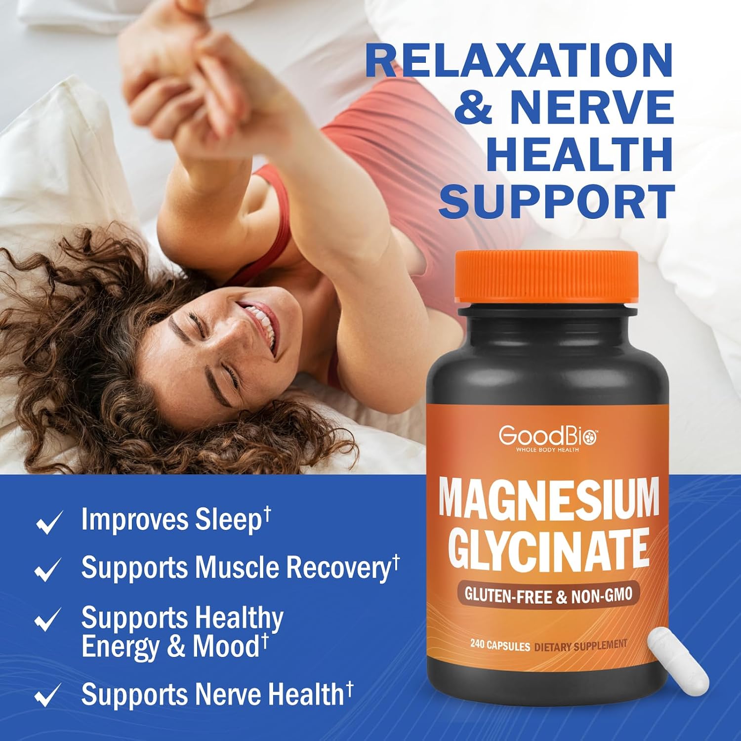 Magnesium Glycinate 500mg – 240 Capsules