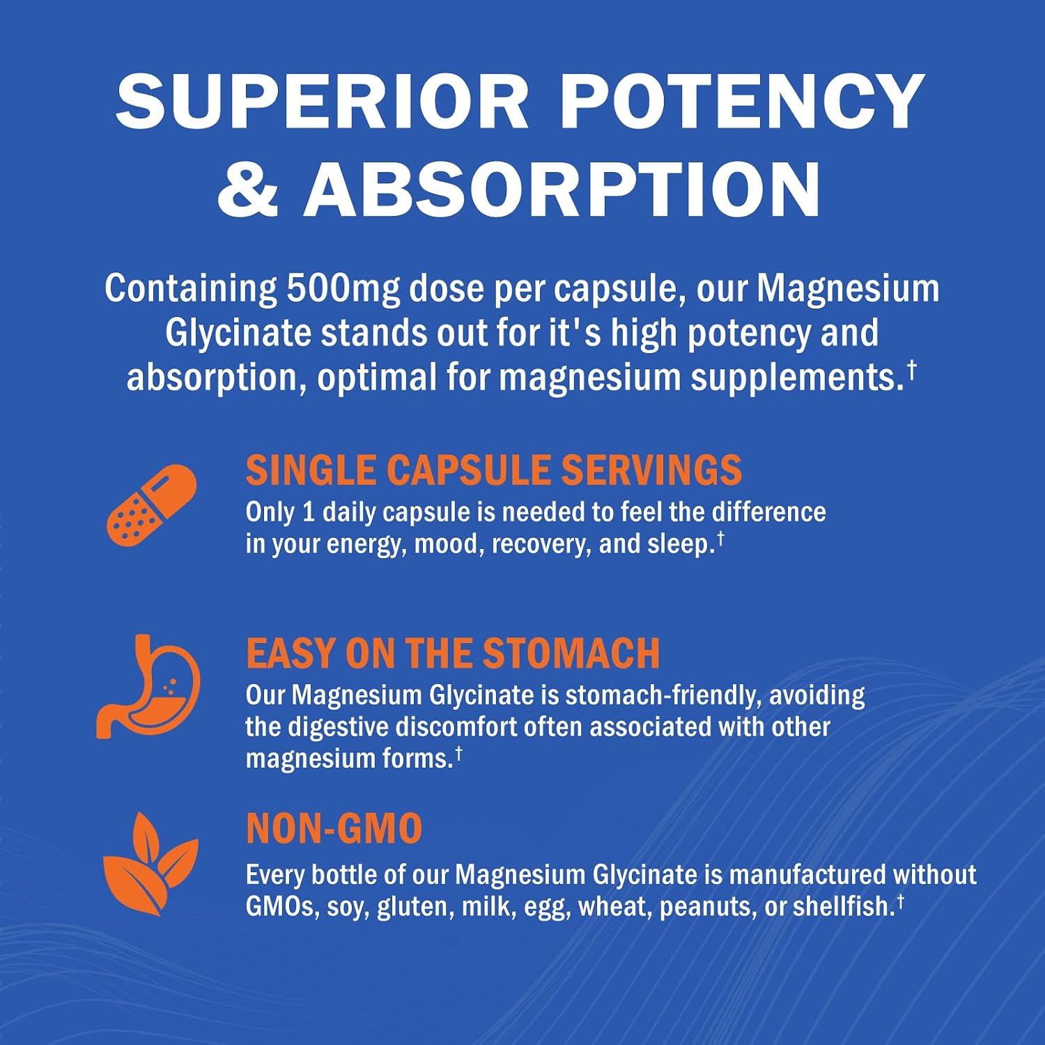 Magnesium Glycinate 500mg – 240 Capsules