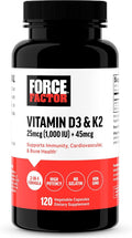 Force Factor Vitamin D3 K2 – Immune, Heart & Bone Support