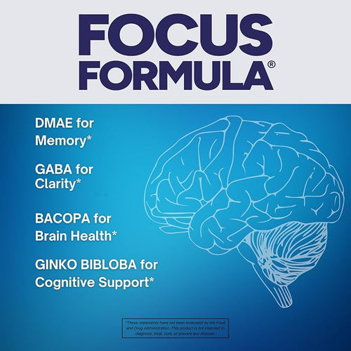 Focus Formula Nootropic Brain Supplement – 60 Veggie Tablets