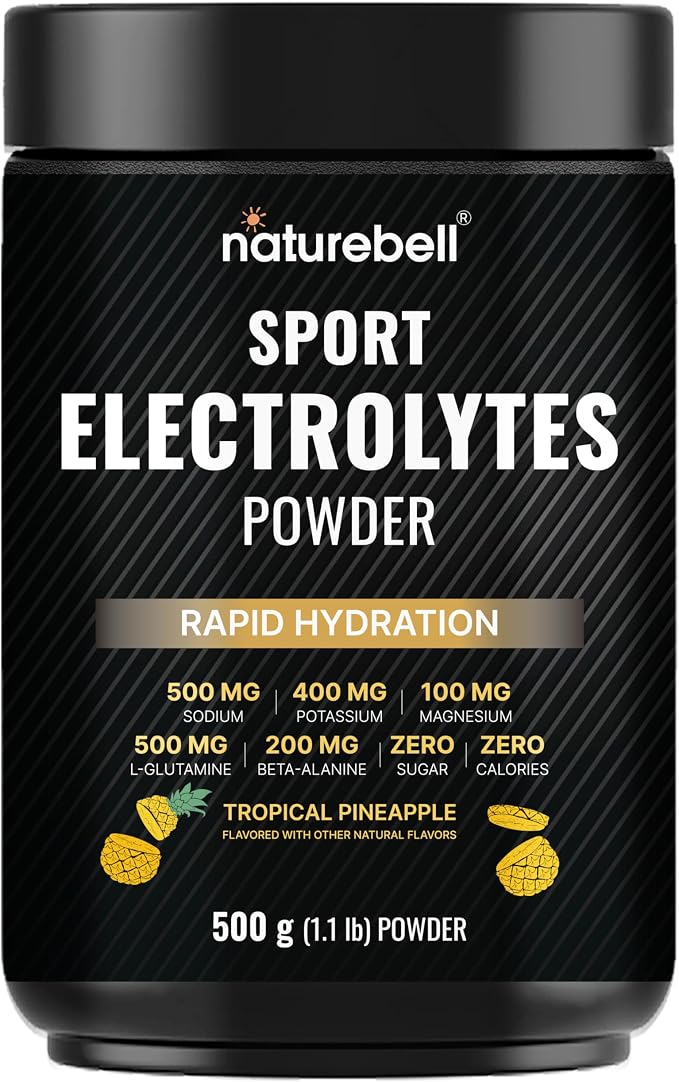 Sport Electrolytes Powder – No Sugar, Tropical Pineapple, 500g