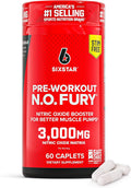 Six Star Pre-Workout N.O Fury Nitric Oxide Booster Pills